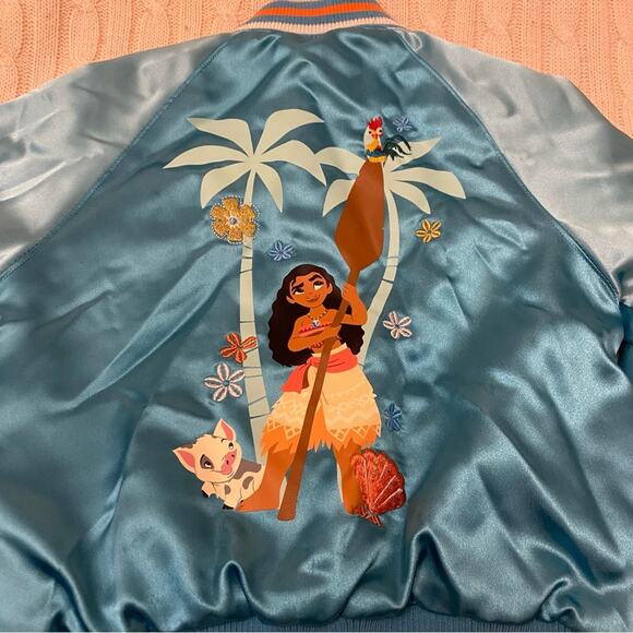 Disney Store Moana Bomber Jacket sz 4 - Picture 8 of 8